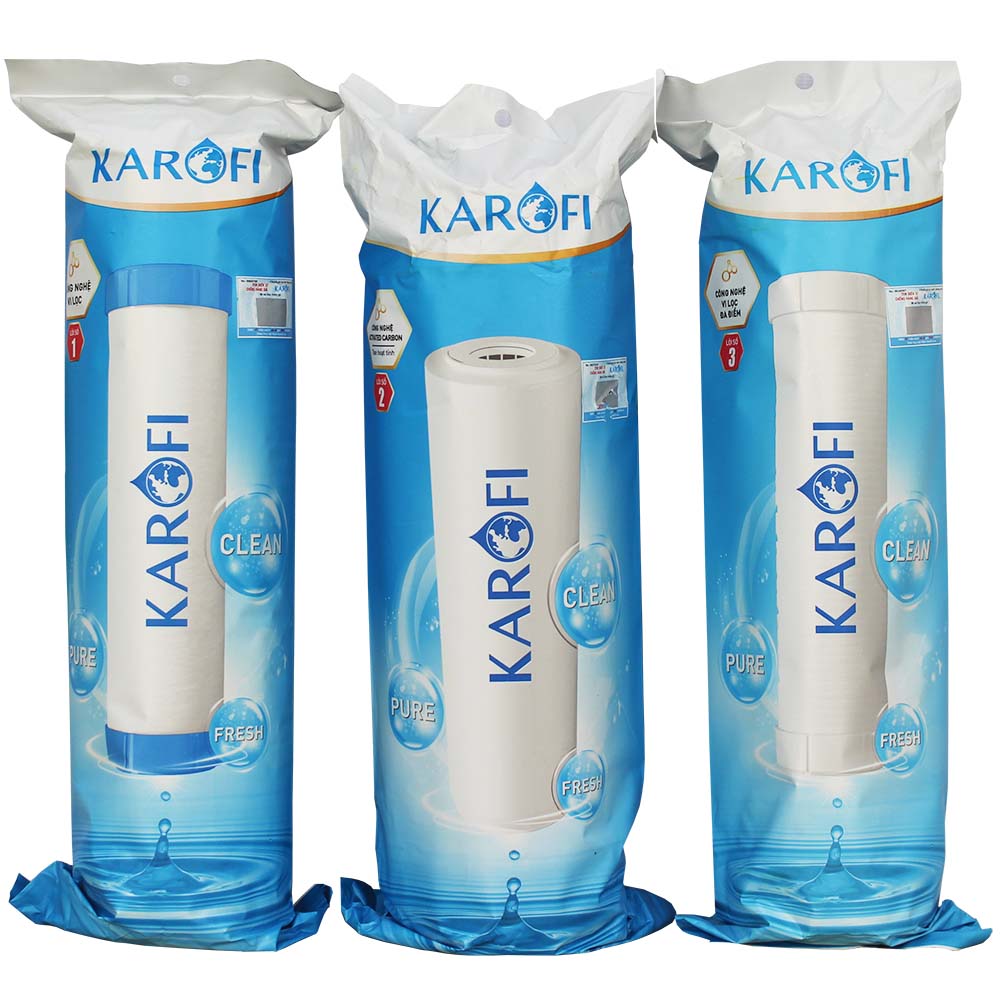 Bộ 3 lõi lọc nước thô Karofi Smax Duo 123